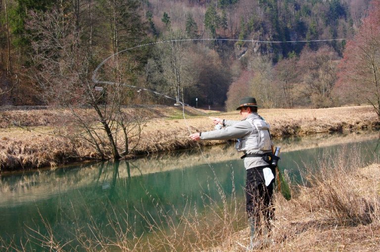 Angler an der Püttlach